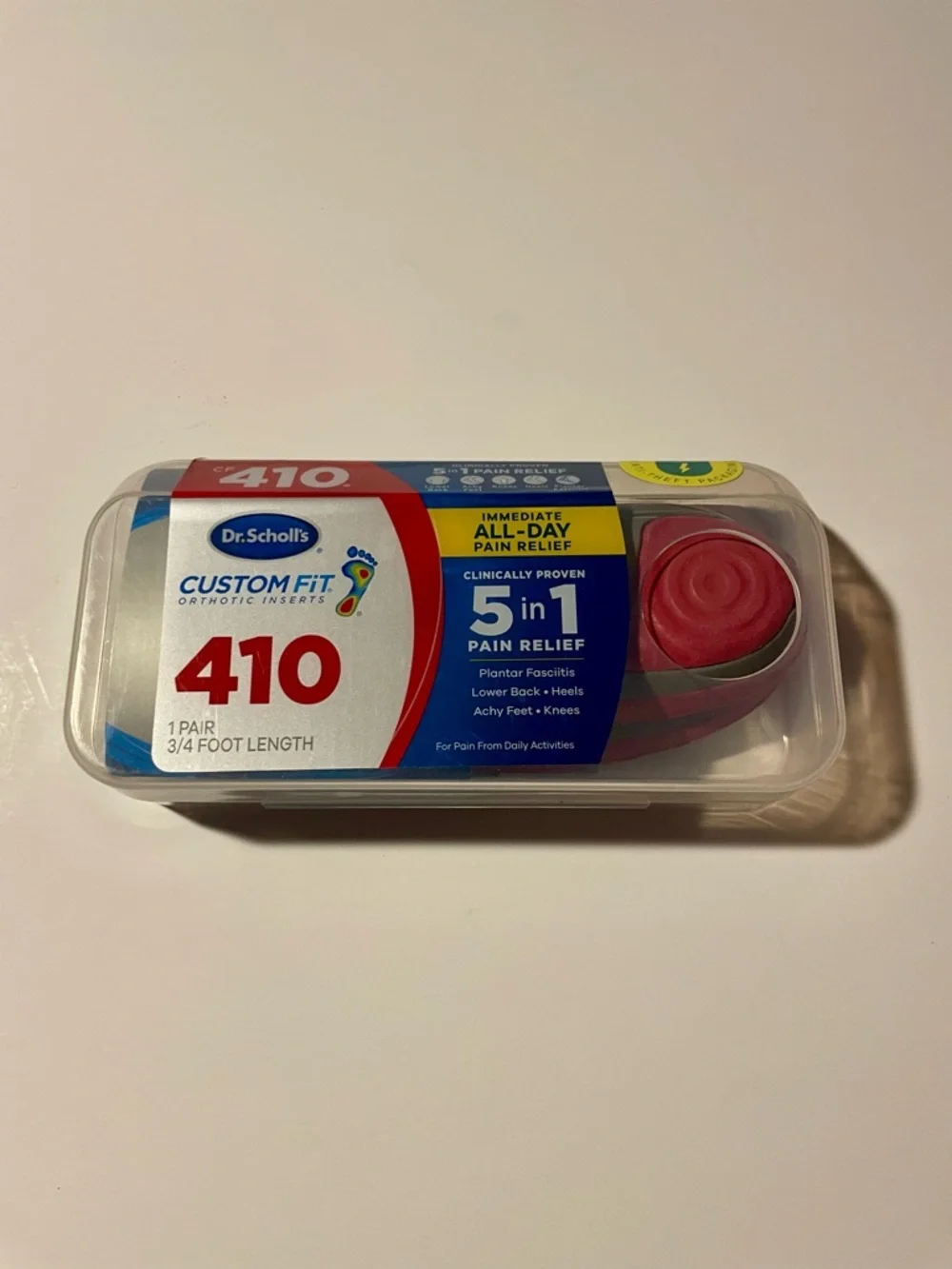 Dr. Scholl's Custom Fit CF 410 Inserts - New in Box Sealed Comfort Shoes Insoles